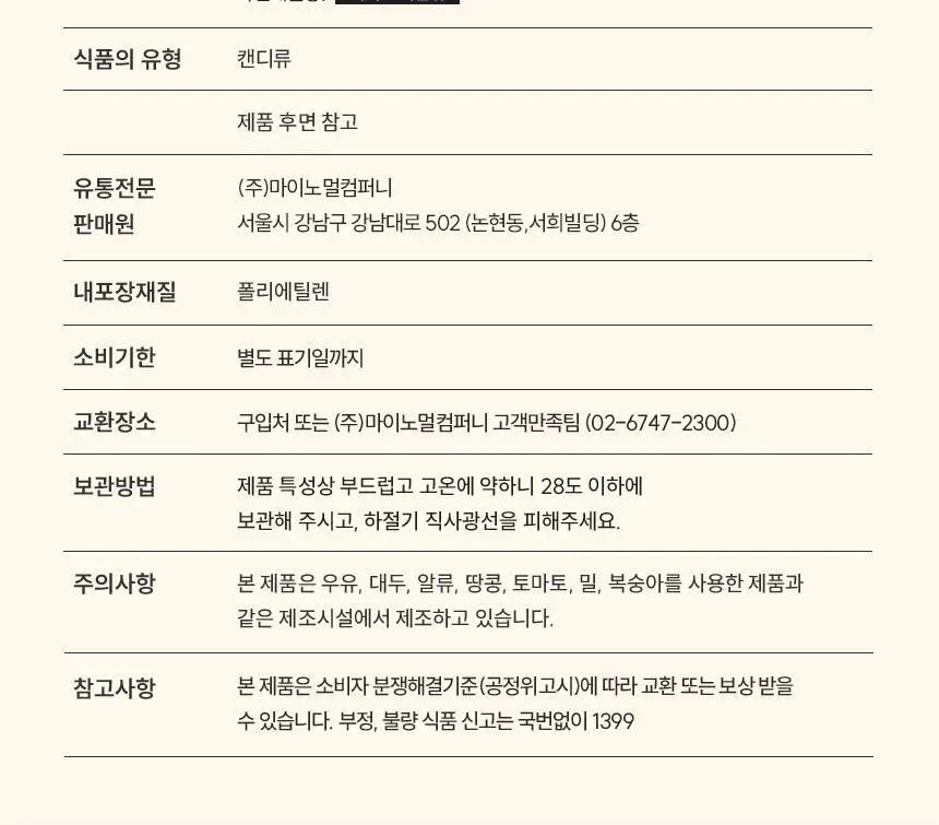 마이노멀 제로젤리 사워베어 42g 상세페이지 33