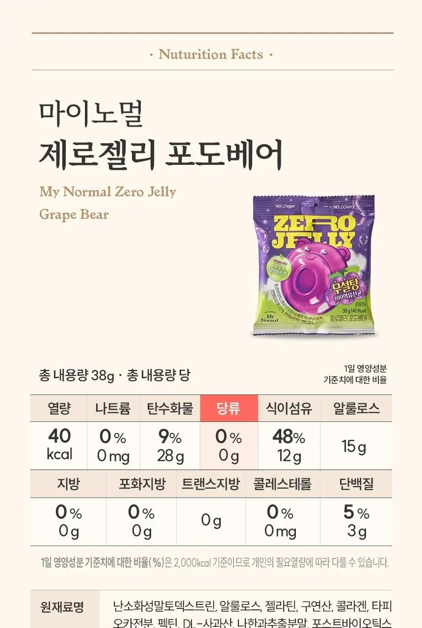 마이노멀 제로젤리 포도베어 38g 8개입 (1BOX) 상세페이지 27