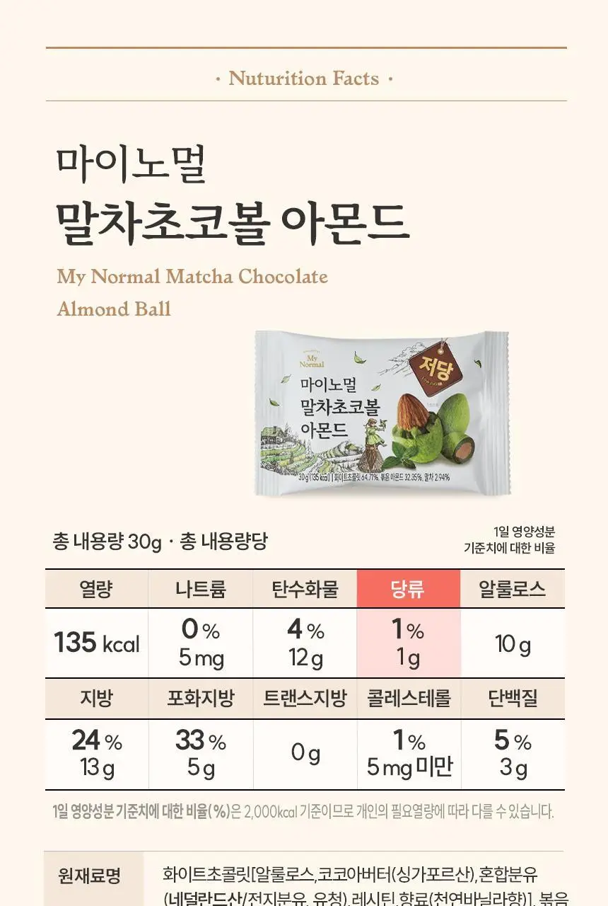 마이노멀 초코볼 30g 5개입 4종 택1(다크, 밀크, 말차, 민트) 상세페이지 44