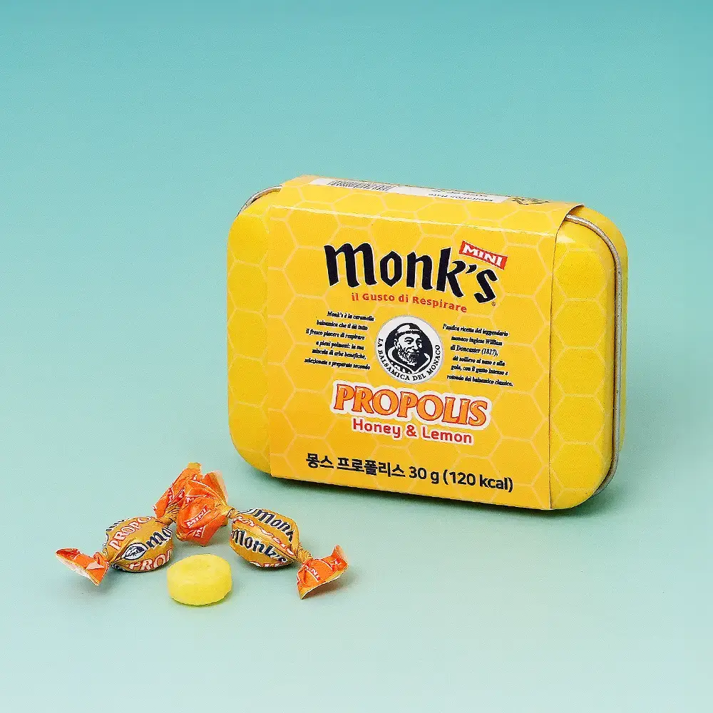 몽스 프로폴리스 캔디 30g 틴케이스