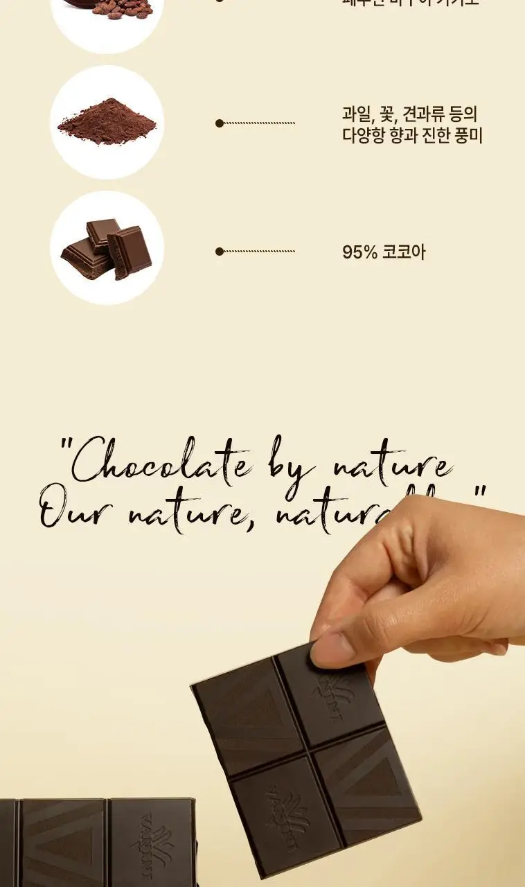 바니니 초콜릿 90g 다크 95% 상세페이지 5