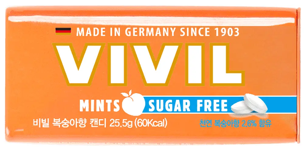 비빌 캔디 25.5g 복숭아향