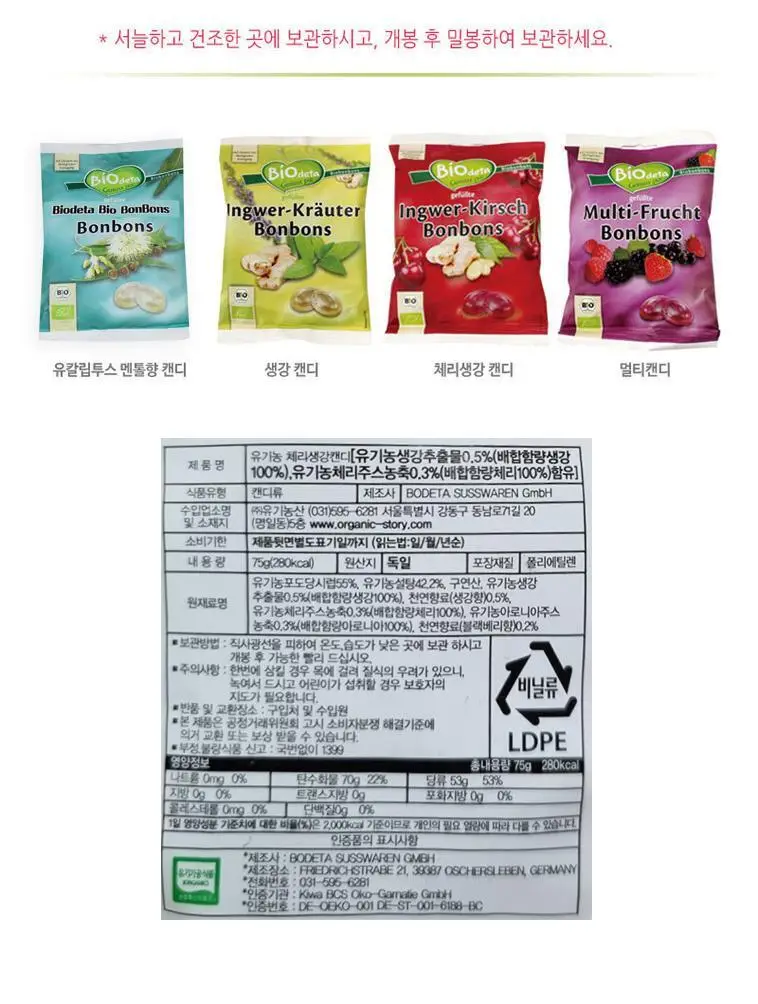 비오데타 캔디 4종 택 1 상세페이지 6