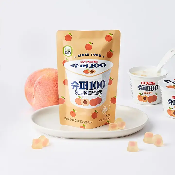 슈퍼100 구미젤리 복숭아맛 50g