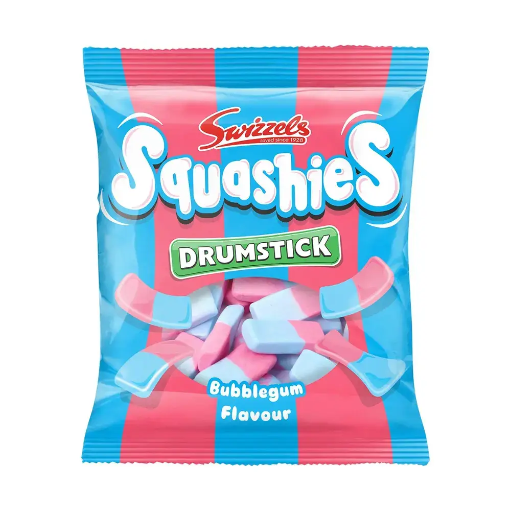 스위즐스 스쿼시 드럼스틱 버블껌맛 100g