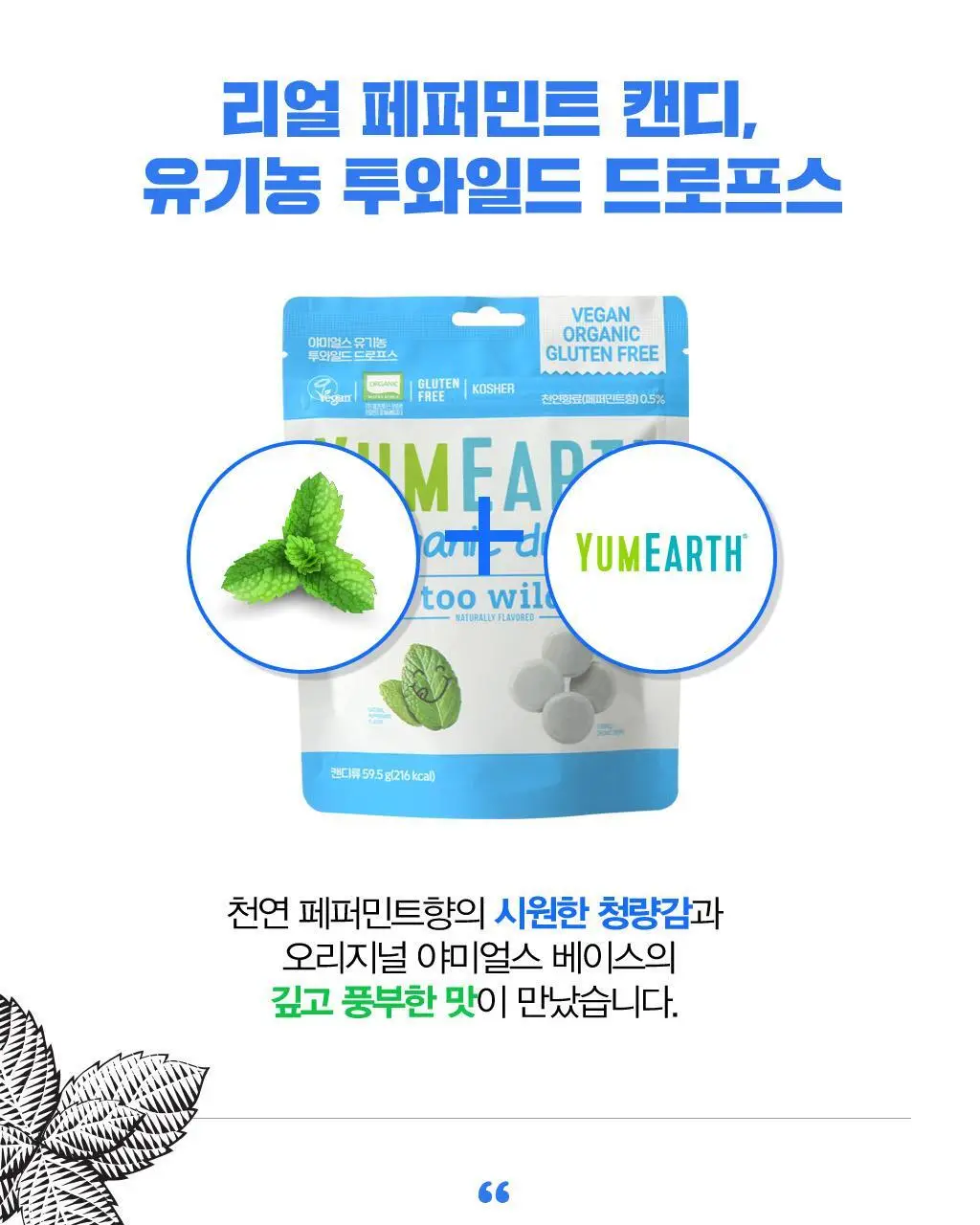야미얼스 유기농 투와일드 드로프스 패밀리팩 368g 상세페이지 7