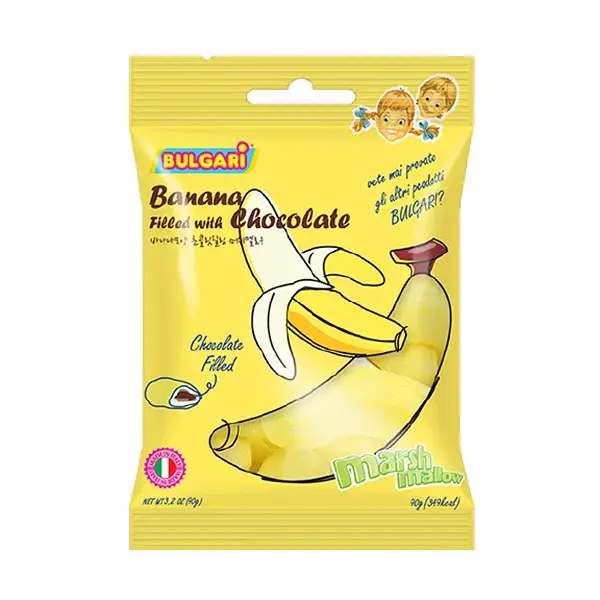 위니비니 머쉬멜로우 패키지 바나나모양 초콜릿필링 90g