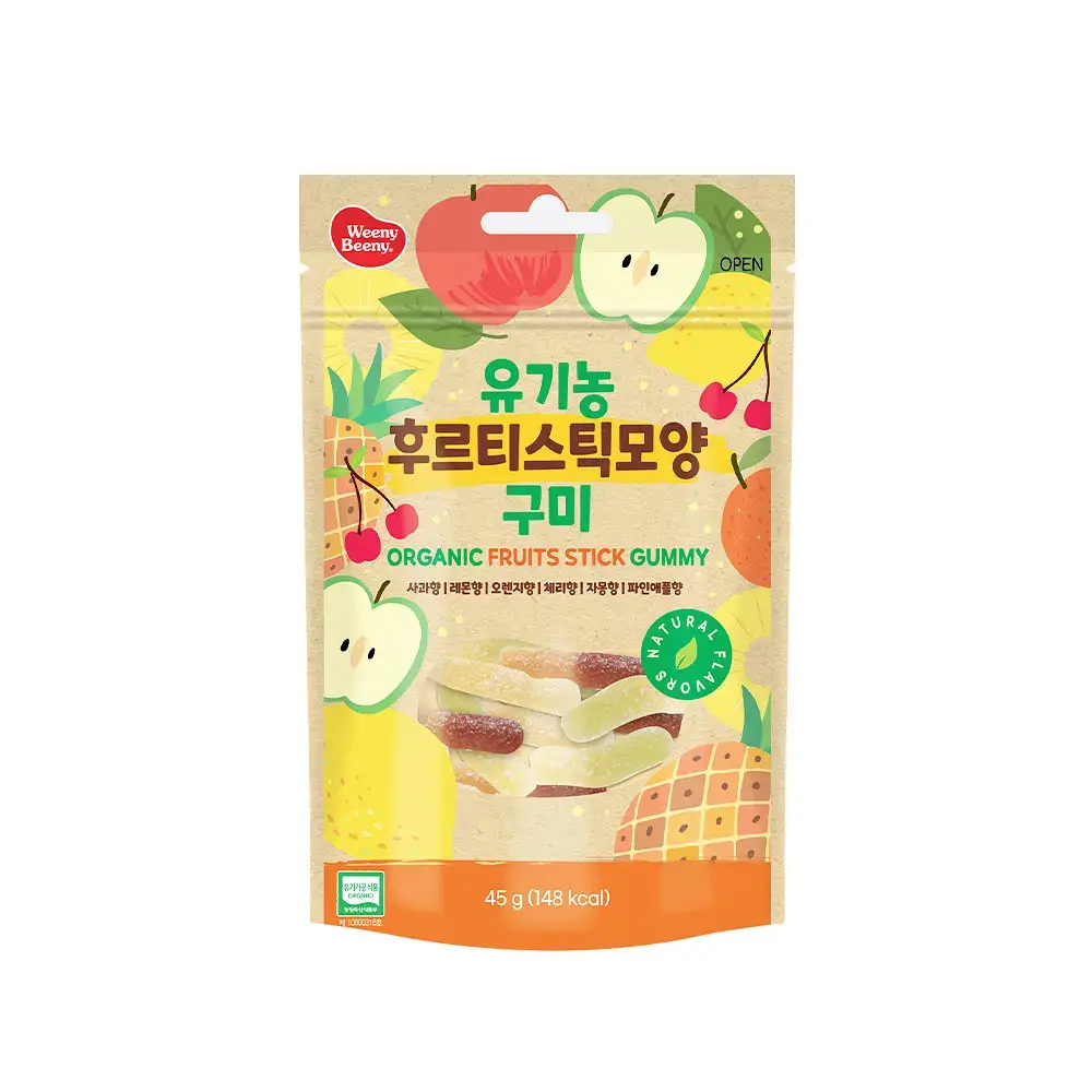위니비니 유기농 후르티스틱모양구미 45g