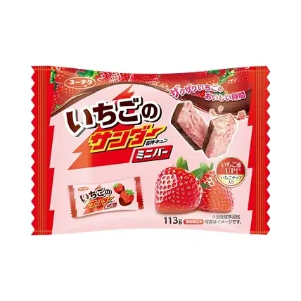 유라쿠 블랙썬더 미니바 딸기 107.8g