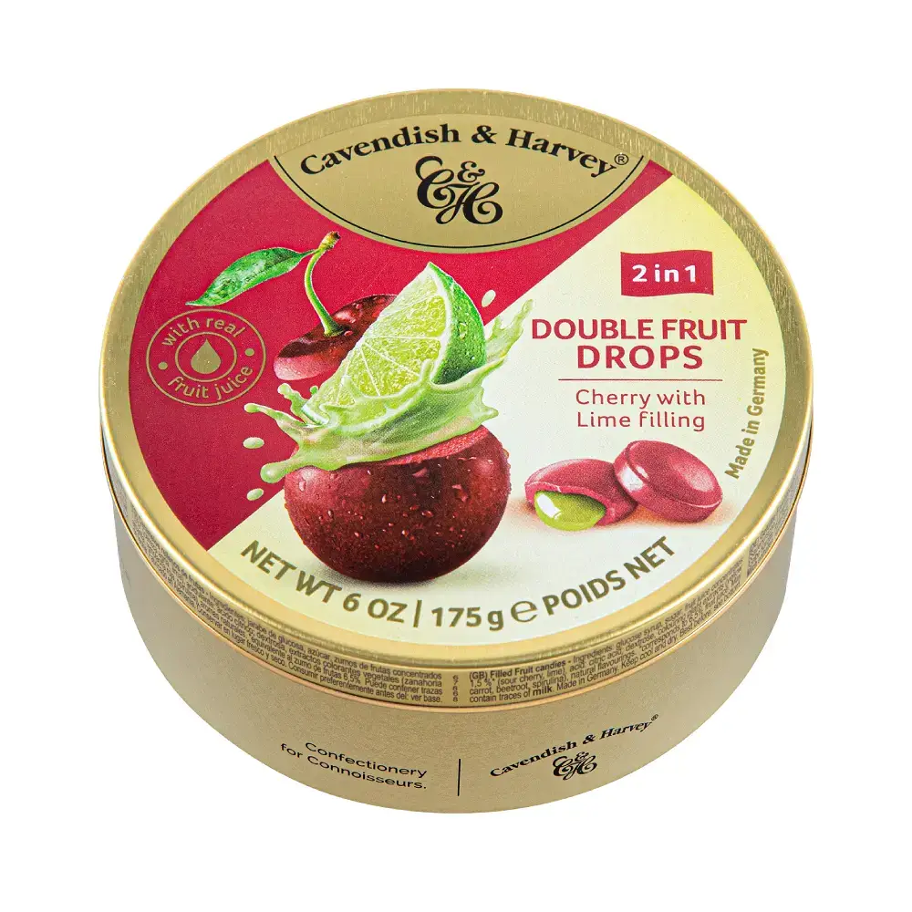 캐빈디쉬 더블프룻 체리맛캔디 라임필링 175g