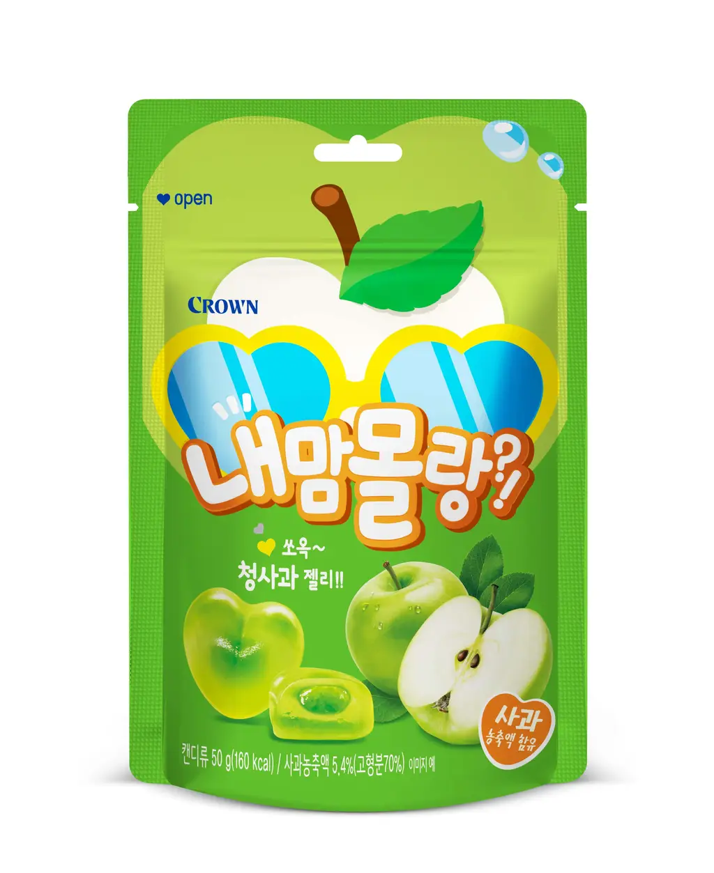 크라운 내맘몰랑쏘옥 청사과 50g