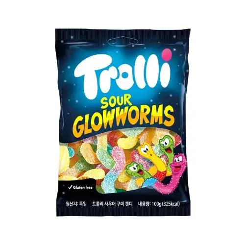 트롤리사우어글로우웜즈100g