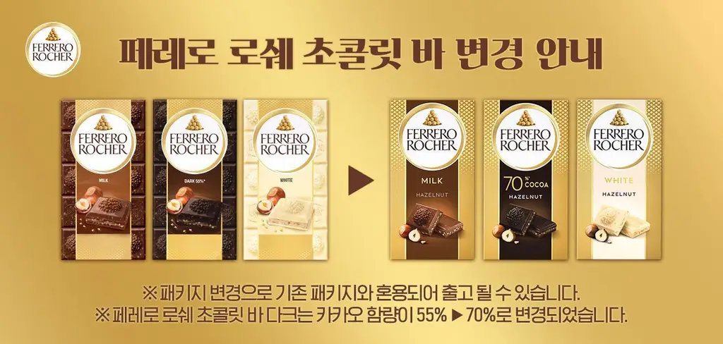 페레로 로쉐 초콜릿 바 화이트 4개 상세페이지 4