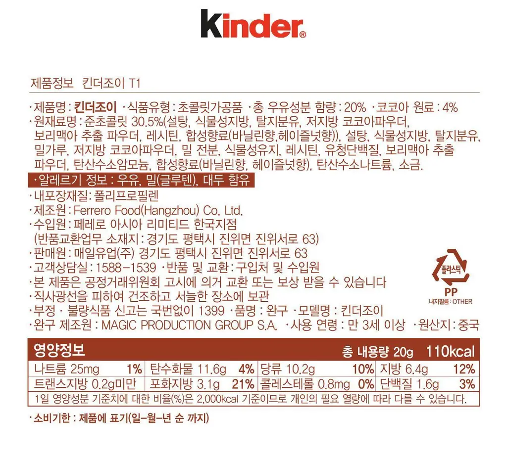 페레로 킨더조이 초콜릿 3개입 x 4세트 (총 12개입) 2종 중 택1+나튠즈 공룡인형(랜덤)/해리포터 진열장 증정 상세페이지 19