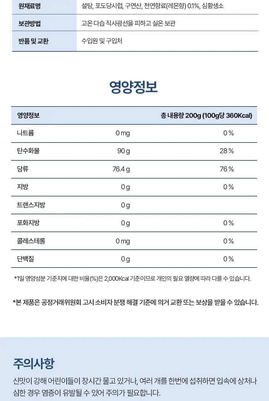 포지타노 레몬캔디 200g 상세페이지 19