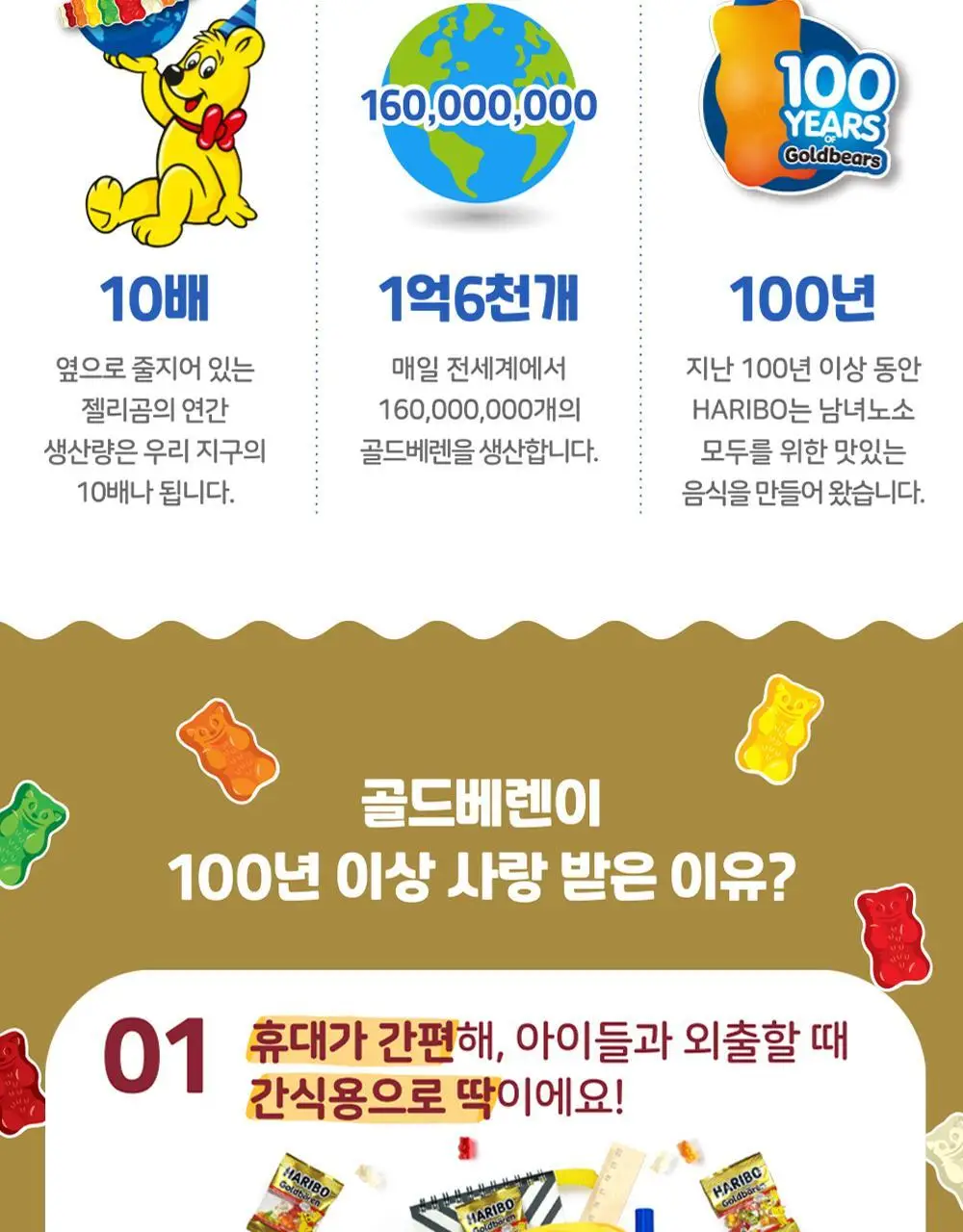 하리보 골드베렌 믹스 870g 상세페이지 3