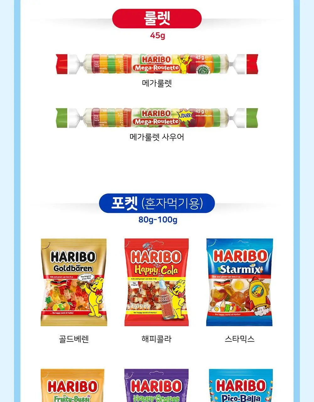 하리보 메가룰렛 45g 상세페이지 6