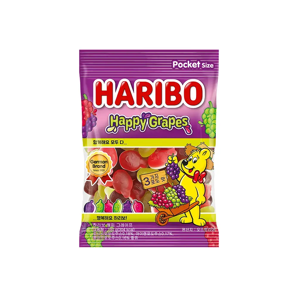 하리보 해피그레이프 100g