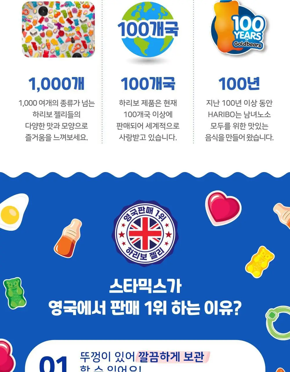 NEW 하리보 스타믹스 컵 175g 상세페이지 3