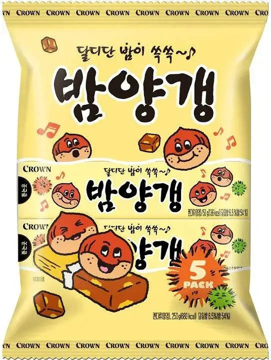 크라운 밤양갱 5번들 250g