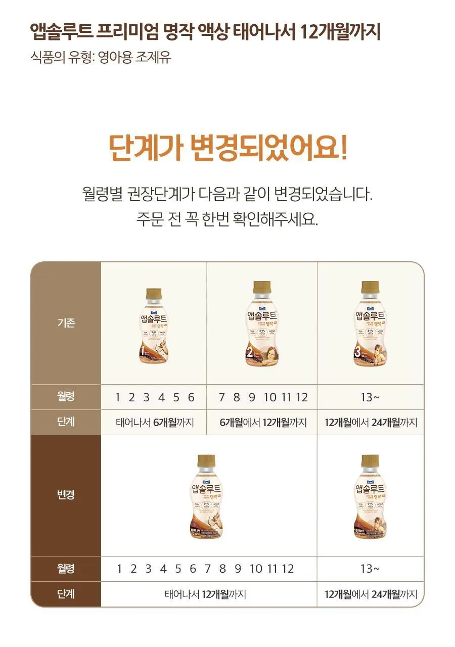 리뉴얼 앱솔루트 명작 액상 2FL (HMO) 분유 1단계, 0-12개월, 200ml 24입 상세페이지 7