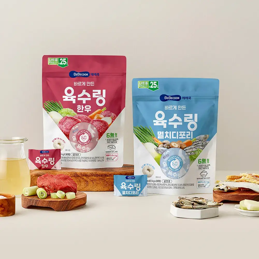 베베쿡 바르게 만든 육수링 1개(4g x 20개입) 2종 택1