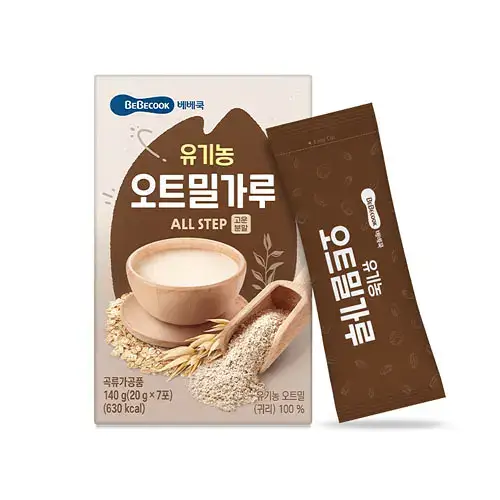 베베쿡 유기농 오트밀가루 1박스 (20g x 7포)