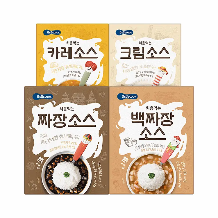 베베쿡 처음먹는 덮밥소스 1개(100g x 2입) 3종 택1