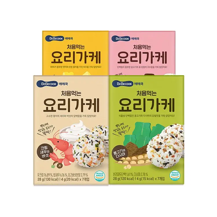 베베쿡 처음먹는 요리가케 골고루 4개 세트(28g x 4개)