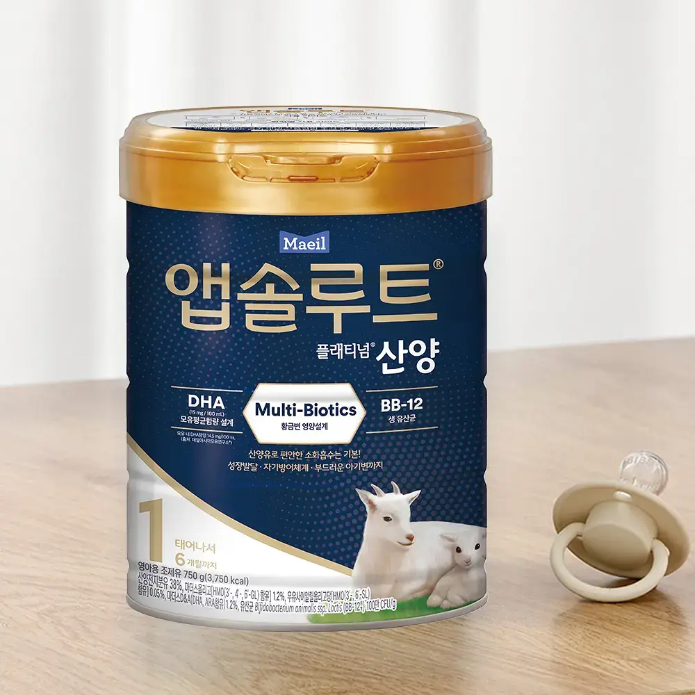 앱솔루트 플래티넘 산양 분유 1단계(0~6개월) 750g 3캔