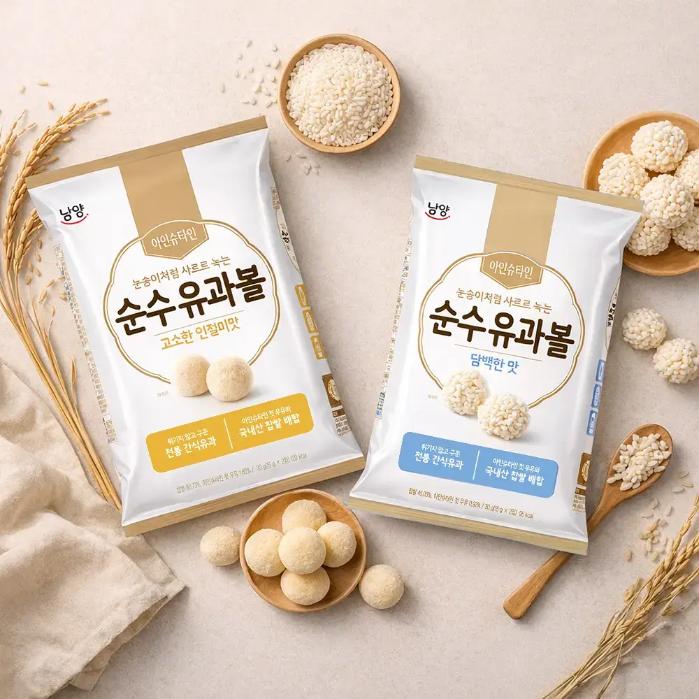 남양 아인슈타인 유과볼 아기과자 30g 4개입 택1(담백한맛/고소한인절미맛)