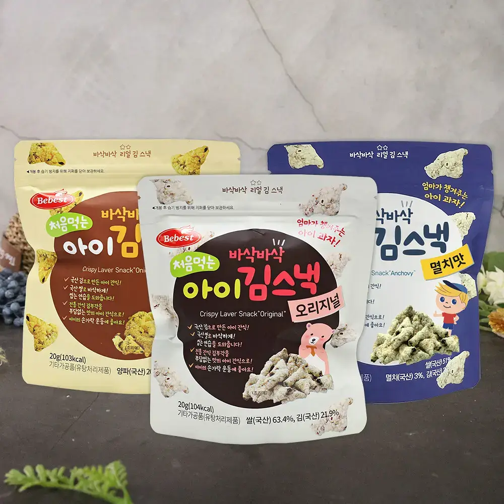 베베스트 처음먹는 아이 김스낵 3종 중 택1