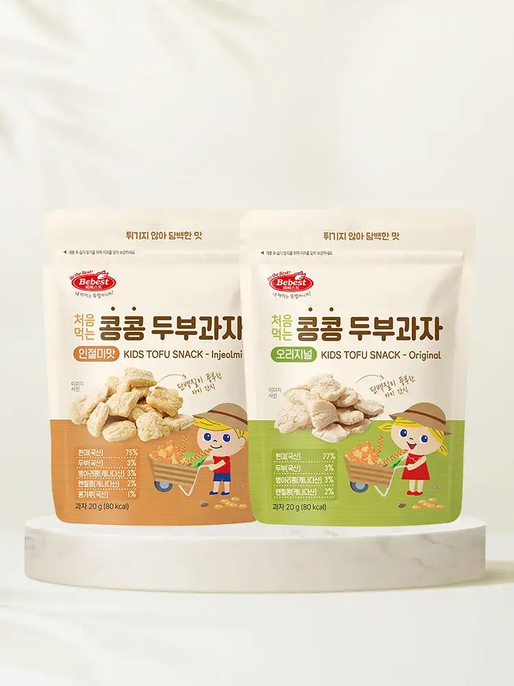 베베스트 처음먹는 콩콩 두부과자 2종 중 택1