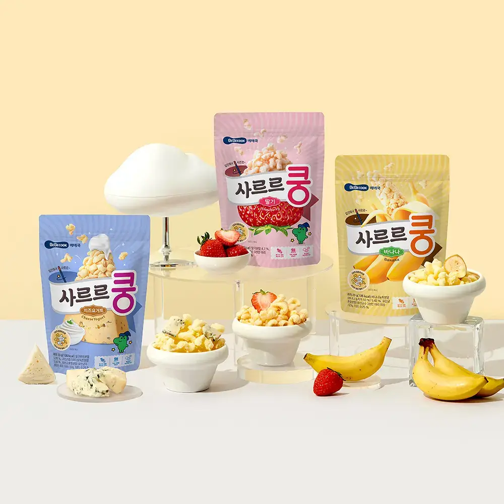 베베쿡 사르르쿵 1/2/3단계 6개(23g x 6개) 3종 택1