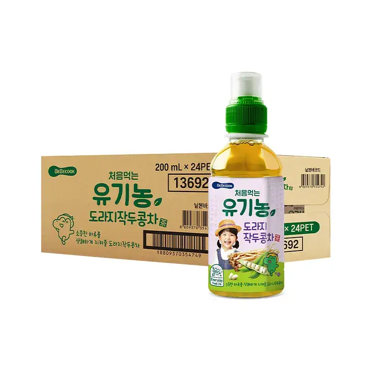 베베쿡 처음먹는 유기농 도라지작두콩차/보리차 3종 택1