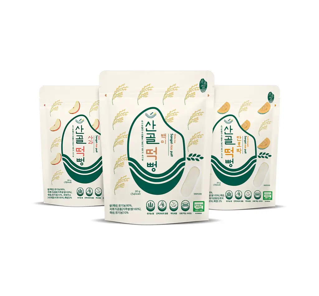 산골이유식 산골떡뻥 20g 3종 택 1