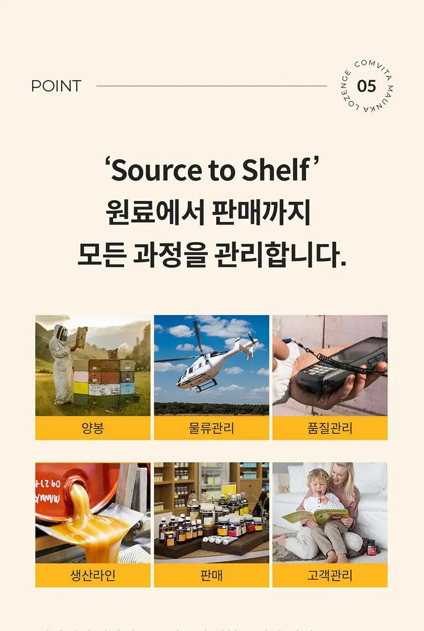 콤비타 키즈 UMF10+ 마누카꿀 수딩 팝스 (15입) 상세페이지 22