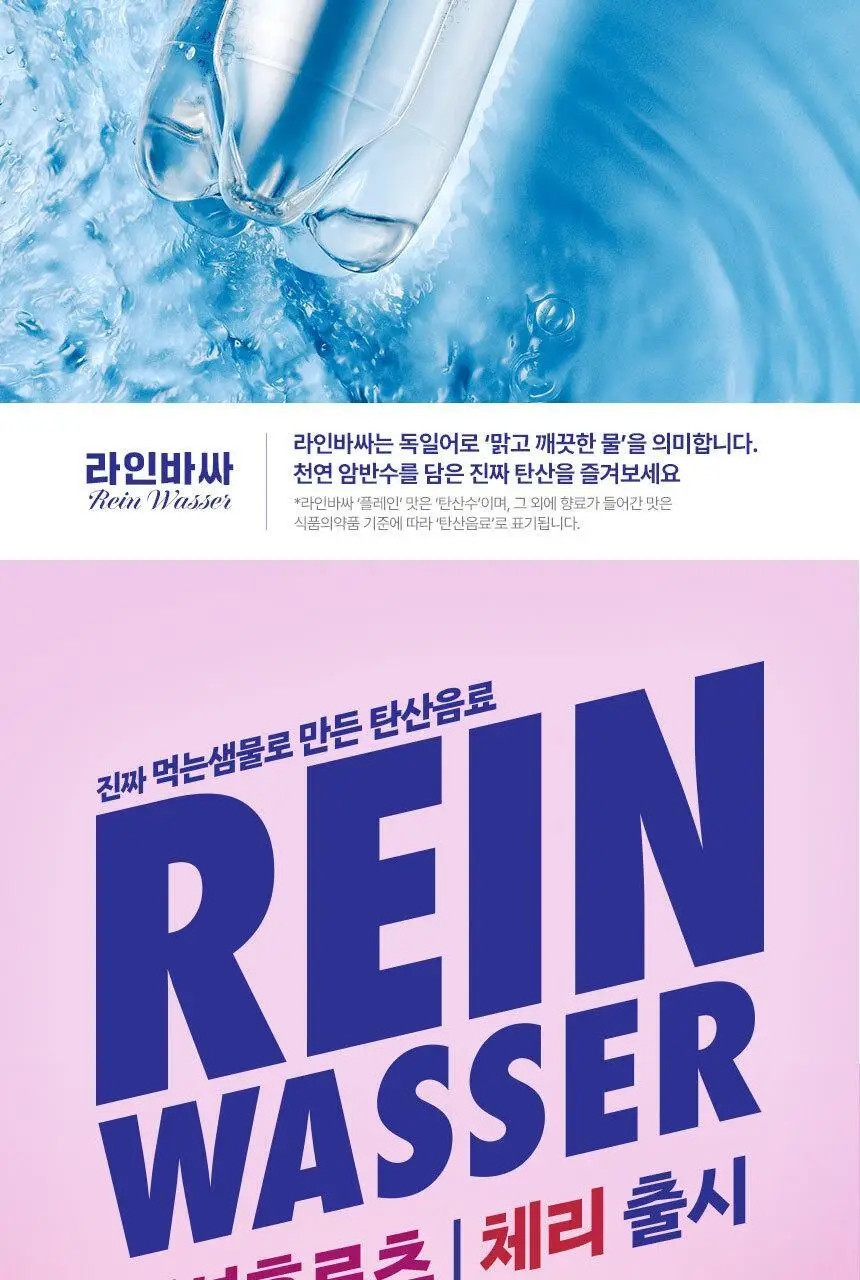 라인바싸 탄산수 피치&크린베리 500ml 페트 20입 상세페이지 3