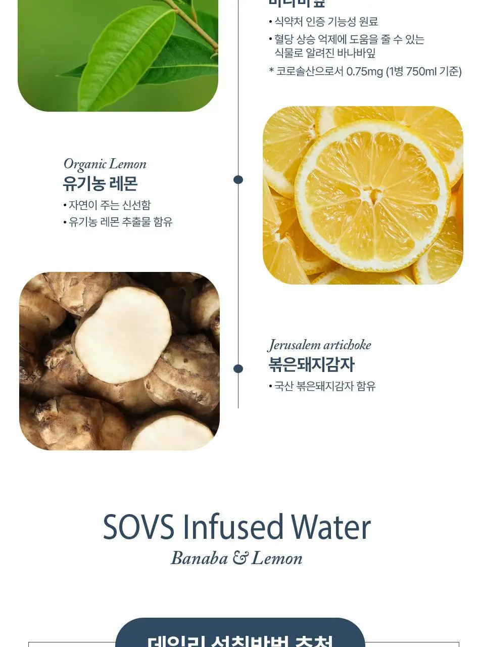 소브스 인퓨즈드 워터 750ml 바나바&레몬 상세페이지 6