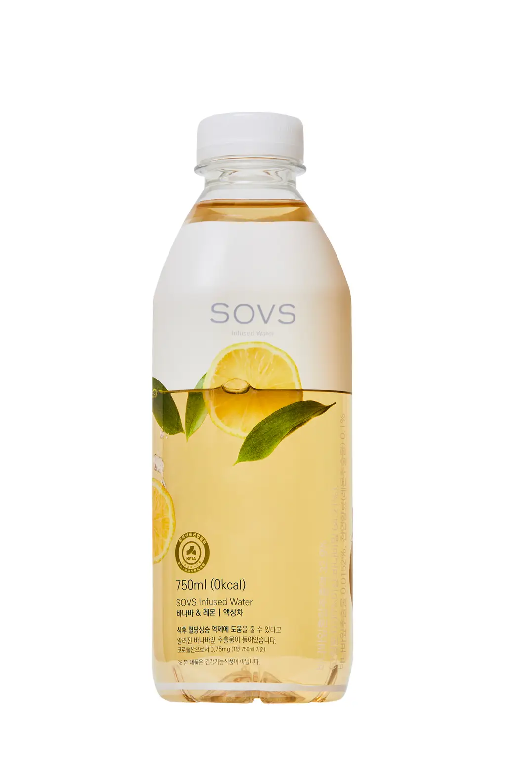 소브스 인퓨즈드 워터 750ml 바나바&레몬