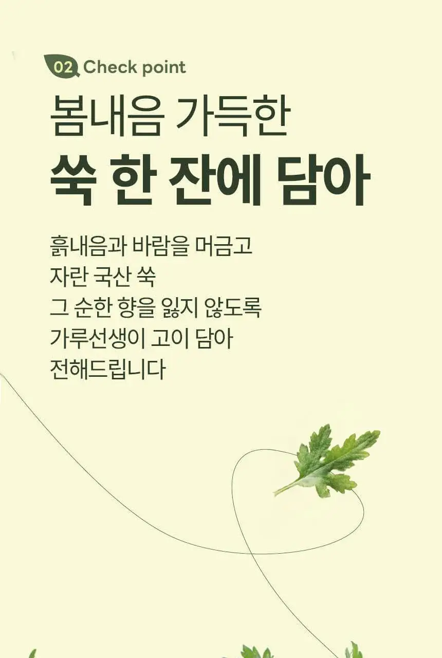 가루선생 타먹는 생두유 20g 7개입 쑥 상세페이지 13