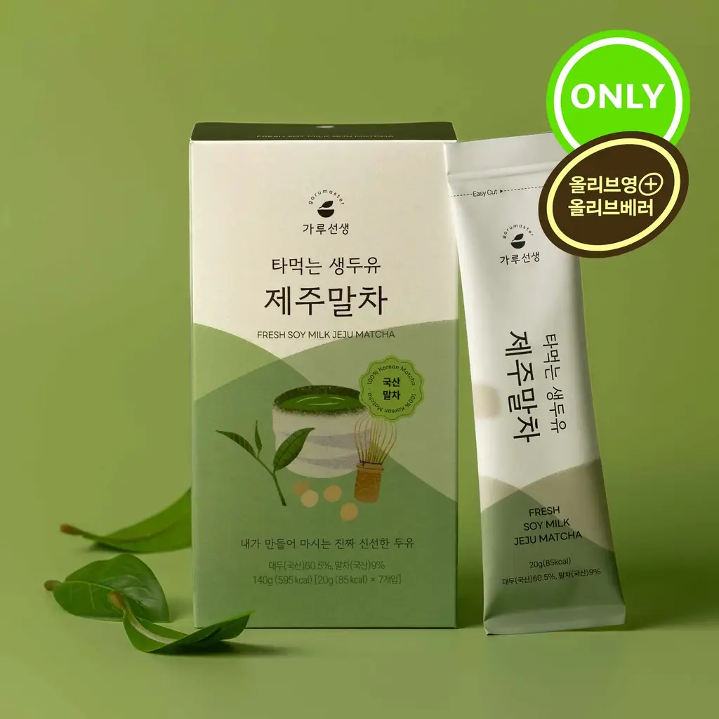 가루선생 타먹는 생두유 20g 7개입 제주 말차