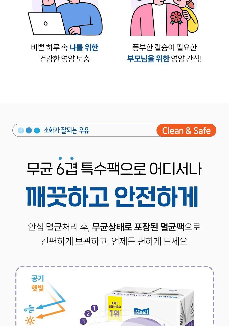 소화가 잘되는 우유 190ml 24팩 5종 택 1 상세페이지 16