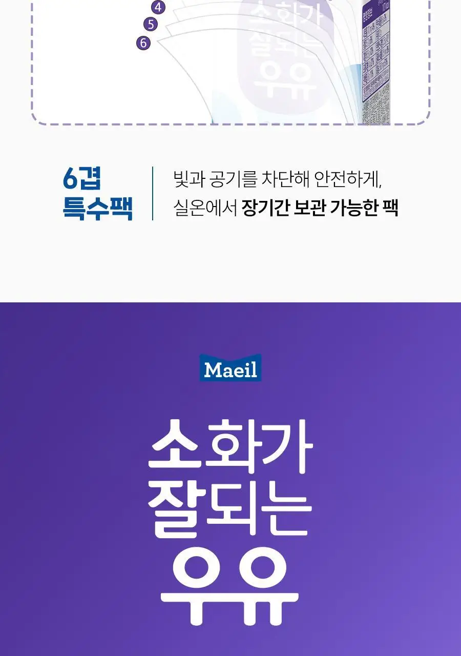 소화가 잘되는 우유 190ml 24팩 5종 택 1 상세페이지 17