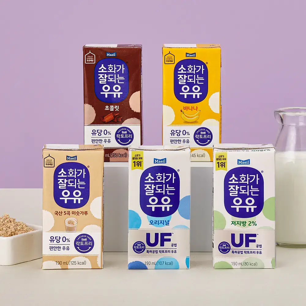 소화가 잘되는 우유 190ml 24팩 5종 택 1