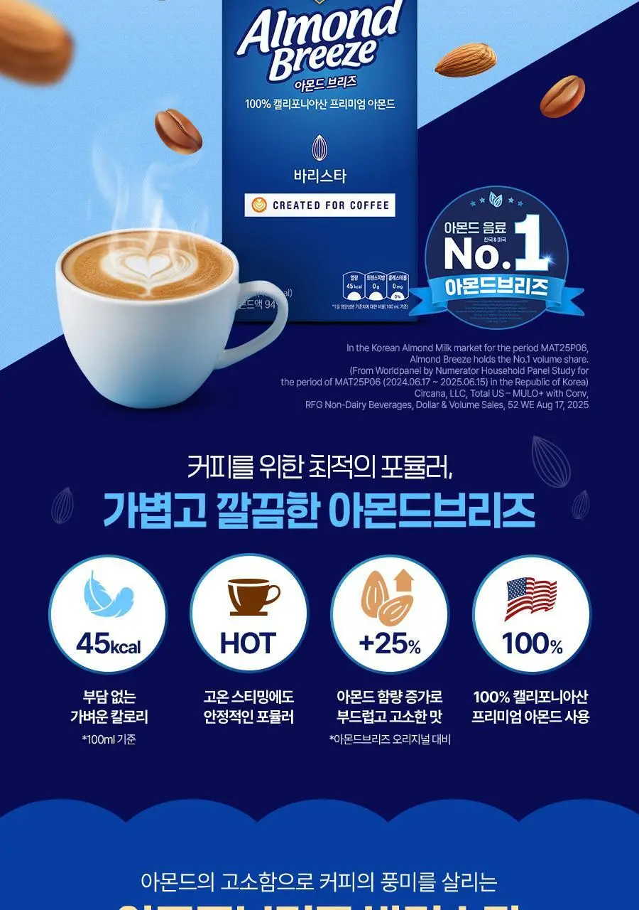 아몬드브리즈 950ml 3종 골라담기 택1(오리지널/언스위트/바리스타) 상세페이지 4