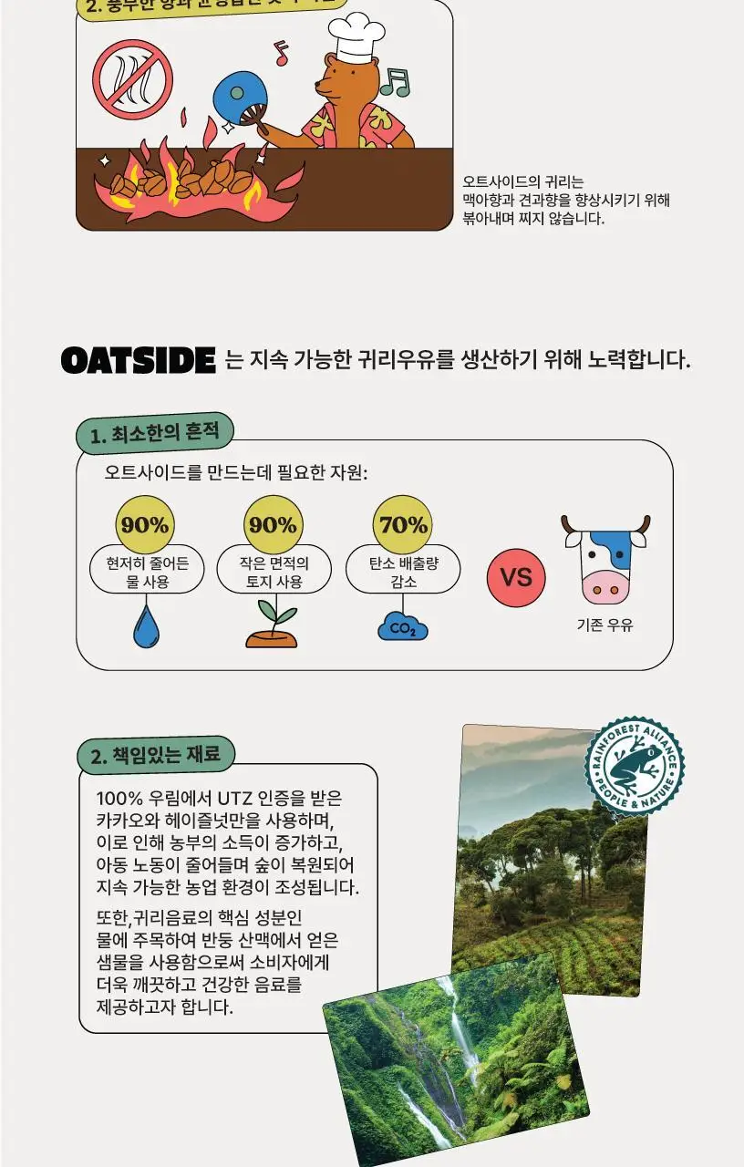 오트사이드 귀리음료 1L 2+1 (바리스타2 + 초콜릿맛1) 상세페이지 4