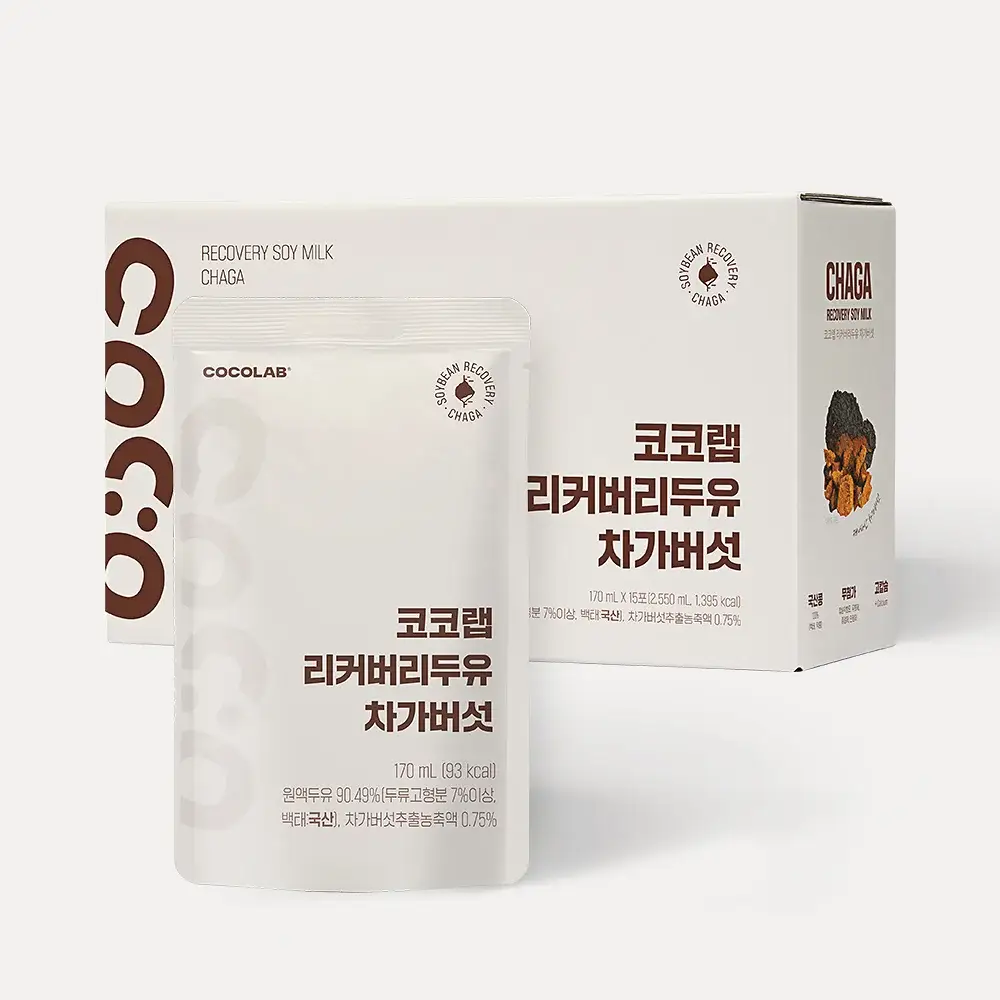 코코랩 리커버리 두유 차가버섯 15개입