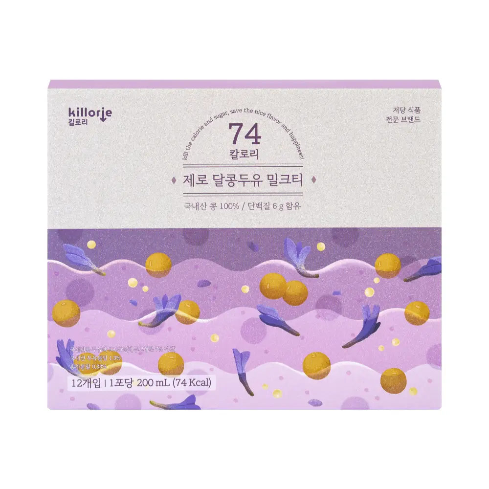 킬로리 제로달콩두유 밀크티 12개입