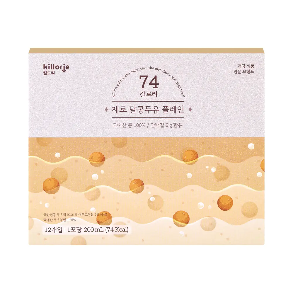 킬로리 제로달콩두유 플레인 12개입